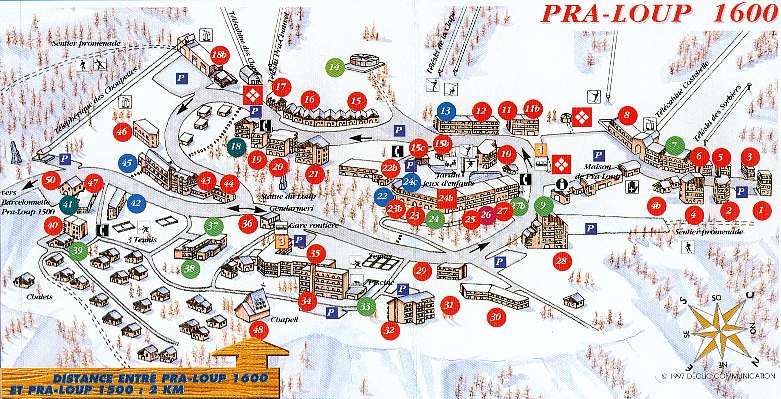 Plan de la Station Praloup